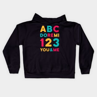 ABC 123 DO-RE-MI Kids Hoodie